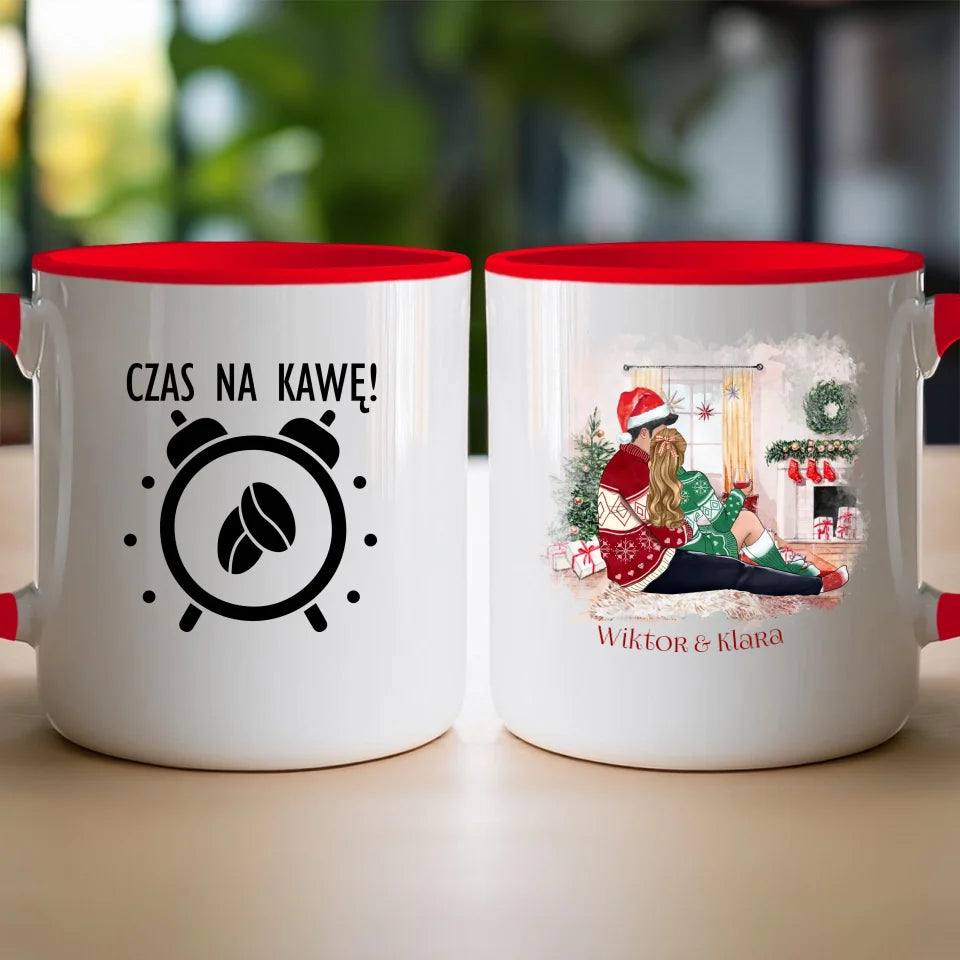 Kubek personalizowany świąteczny dla par #58