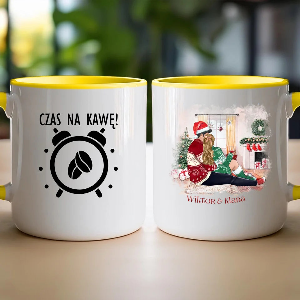 Kubek personalizowany świąteczny dla par #58