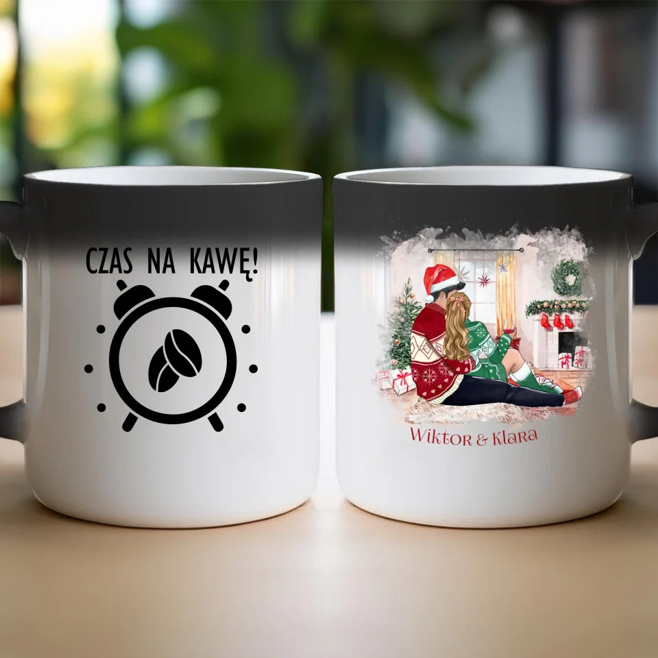 Kubek personalizowany świąteczny dla par #58
