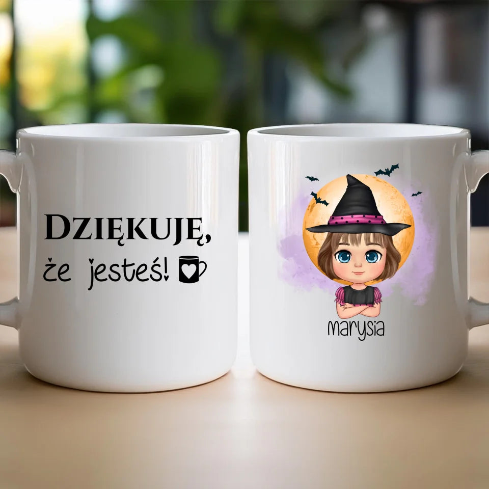 Kubek personalizowany Halloween dla dziewczynki #93