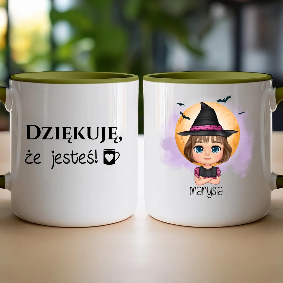 Kubek personalizowany Halloween dla dziewczynki #93