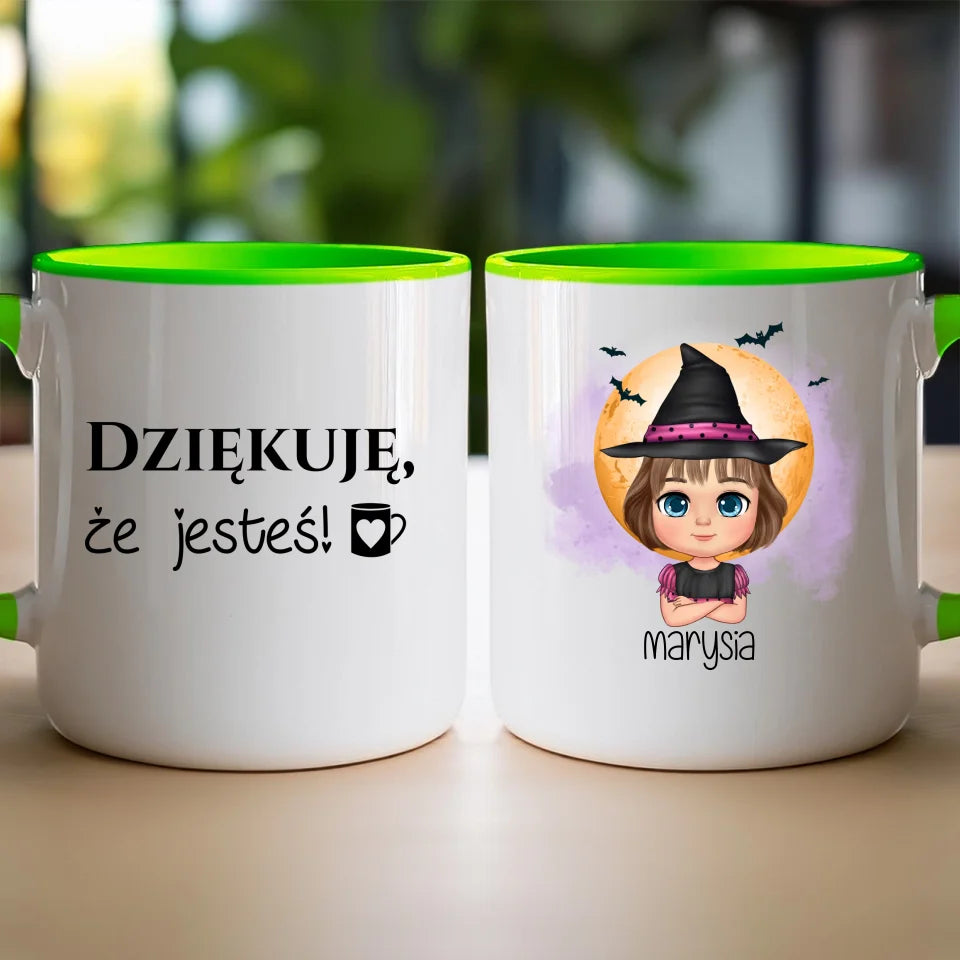 Kubek personalizowany Halloween dla dziewczynki #93