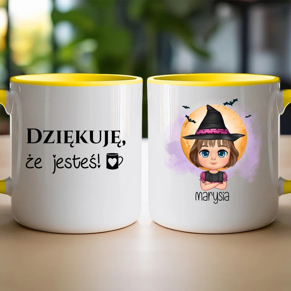 Kubek personalizowany Halloween dla dziewczynki #93