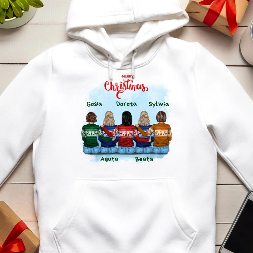 Bluza personalizowana świąteczna dla przyjaciółek 2-5 osób #126