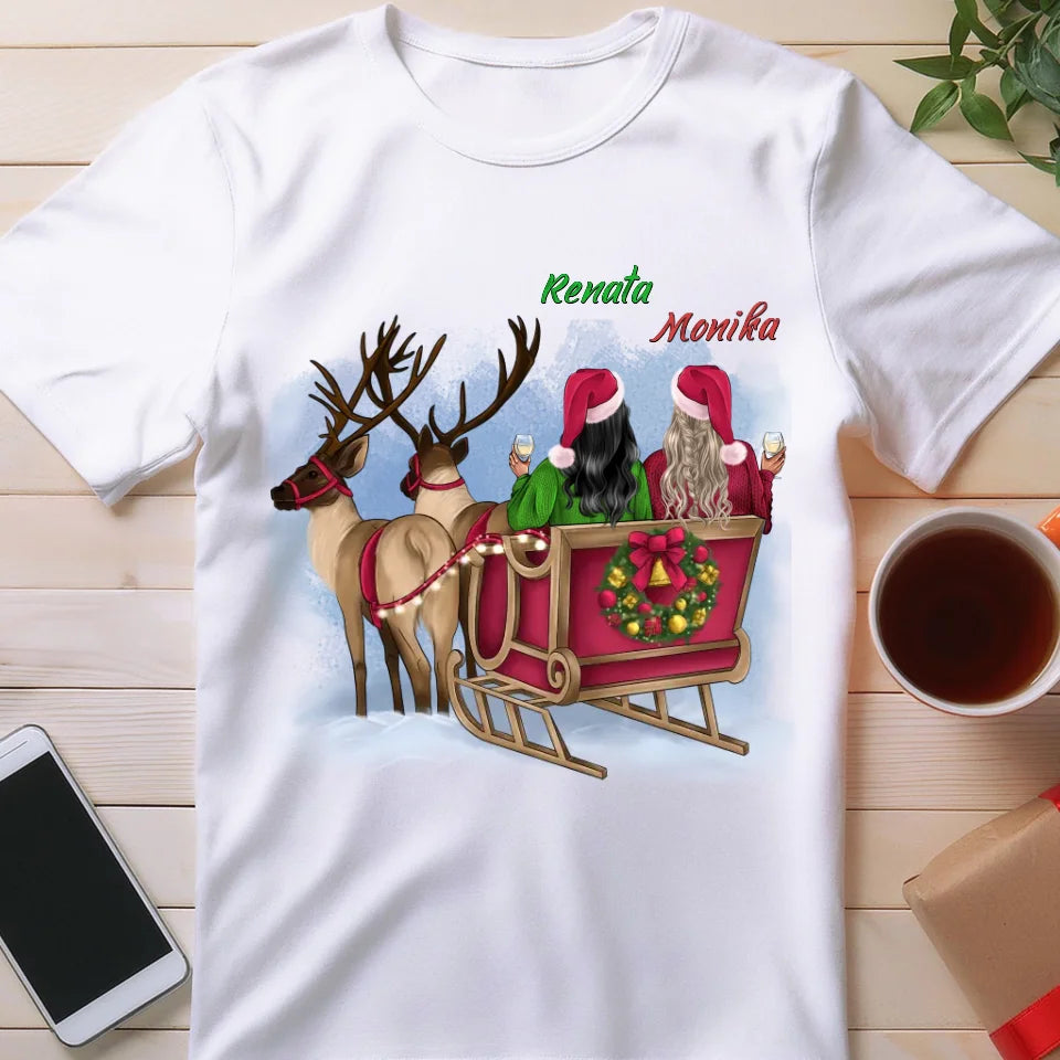 Koszulka personalizowana świąteczna dla przyjaciółek #125