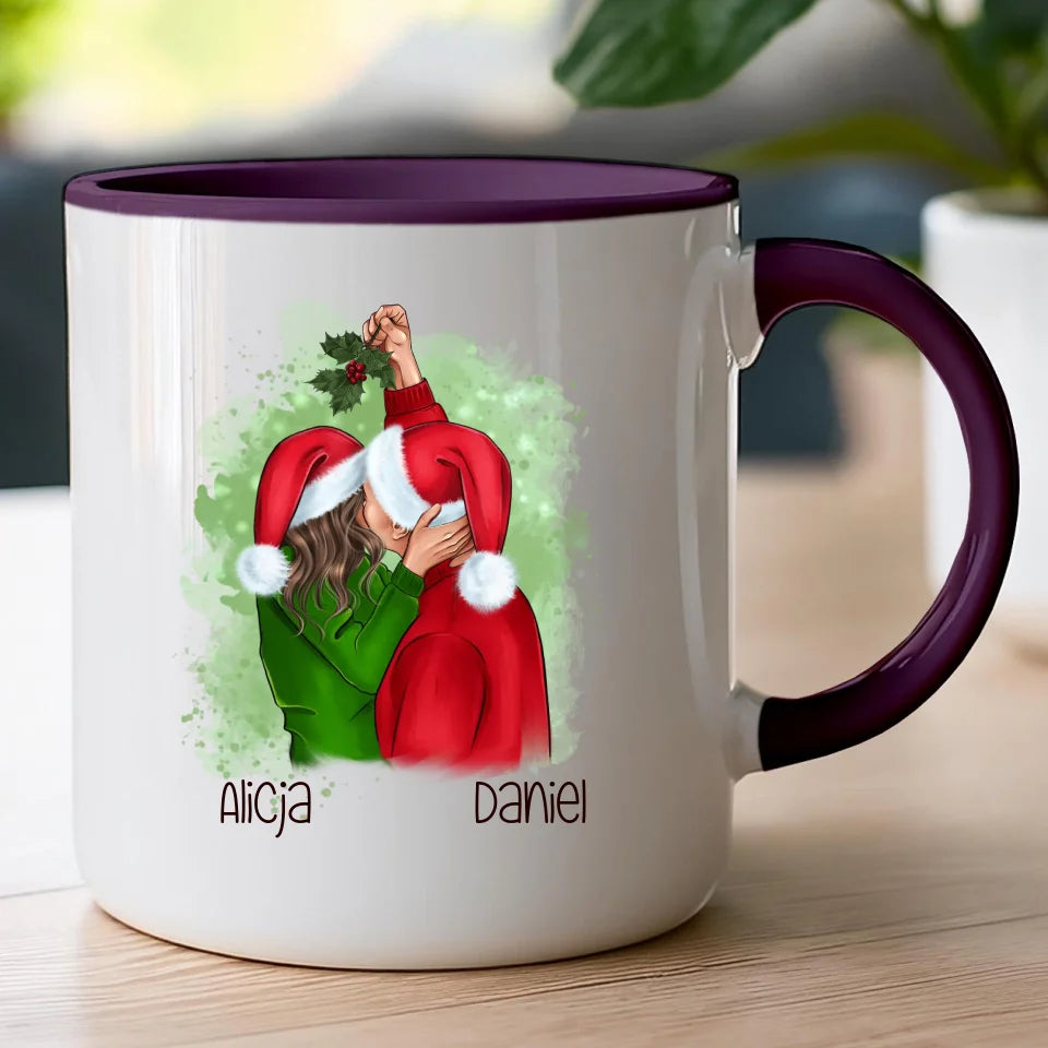 Kubek personalizowany świąteczny dla par #52