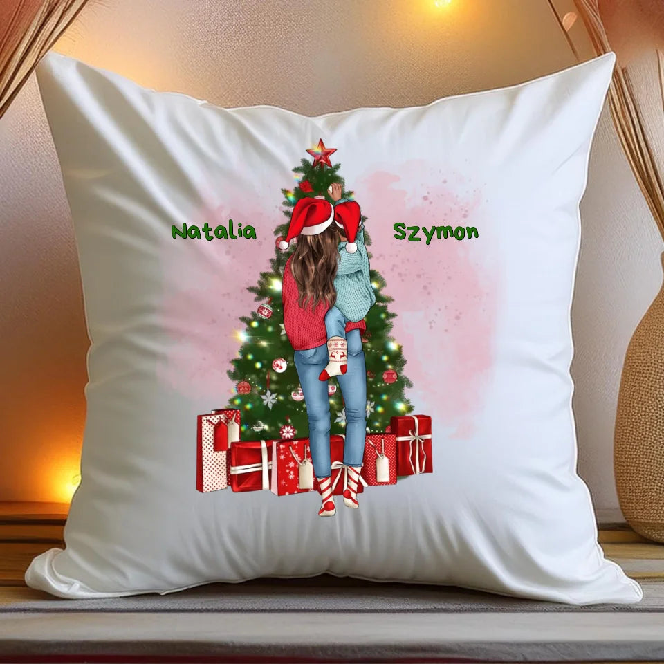 Poduszka personalizowana świąteczna dla mamy #301