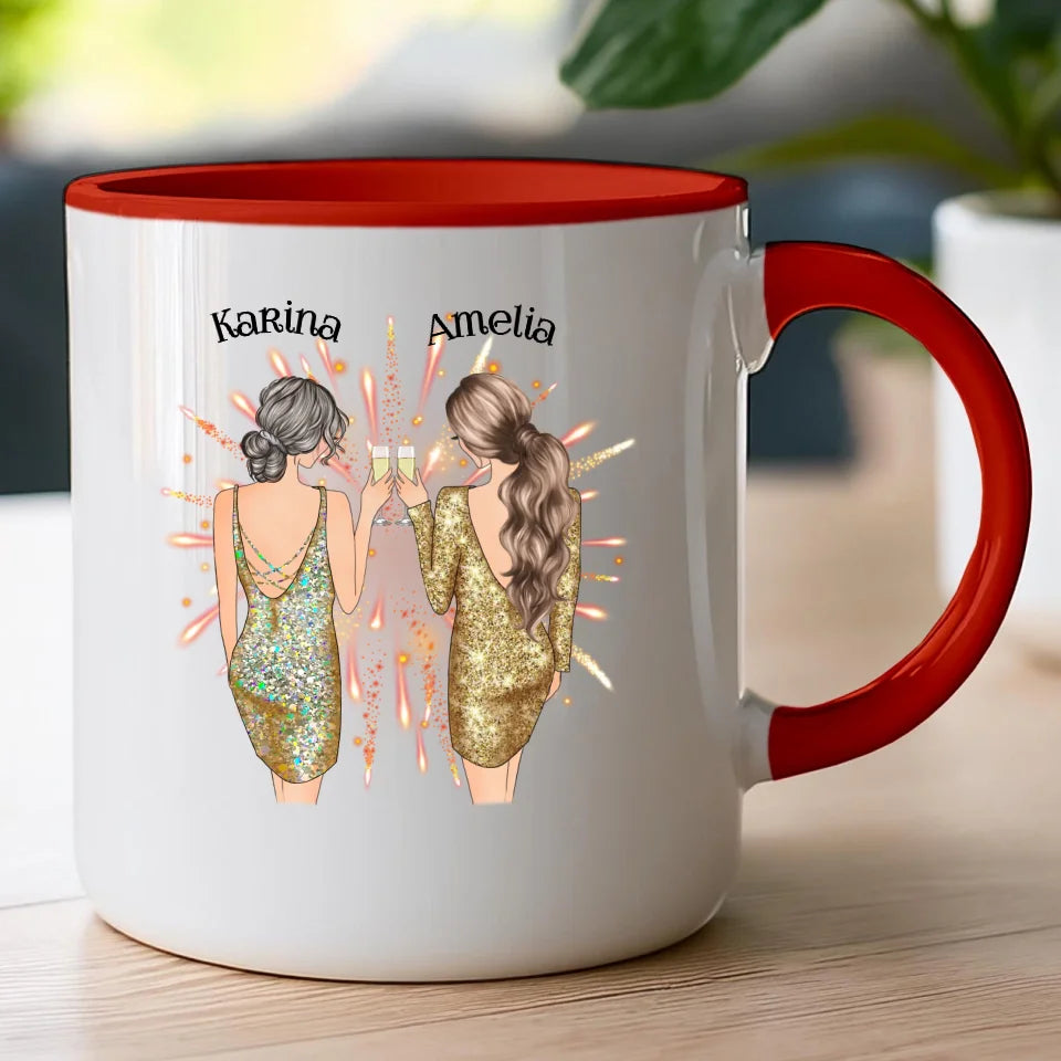 Kubek personalizowany dla przyjaciółek - sylwester #124