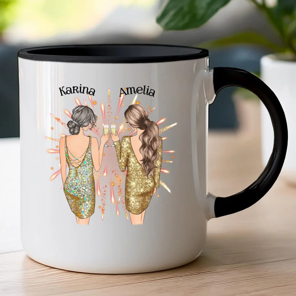 Kubek personalizowany dla przyjaciółek - sylwester #124