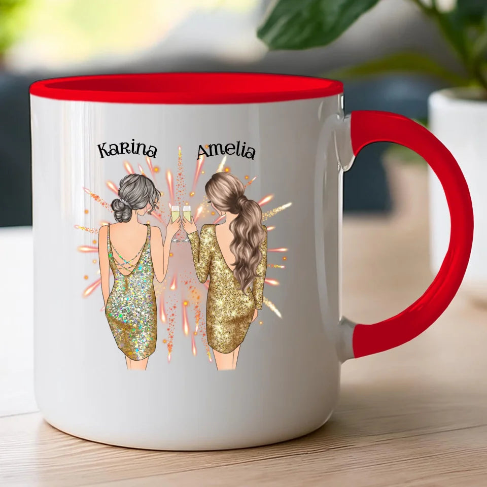 Kubek personalizowany dla przyjaciółek - sylwester #124