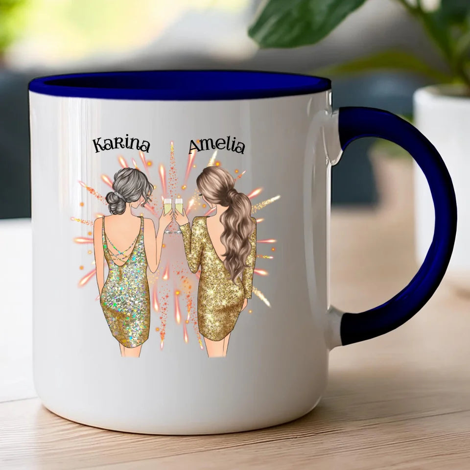 Kubek personalizowany dla przyjaciółek - sylwester #124