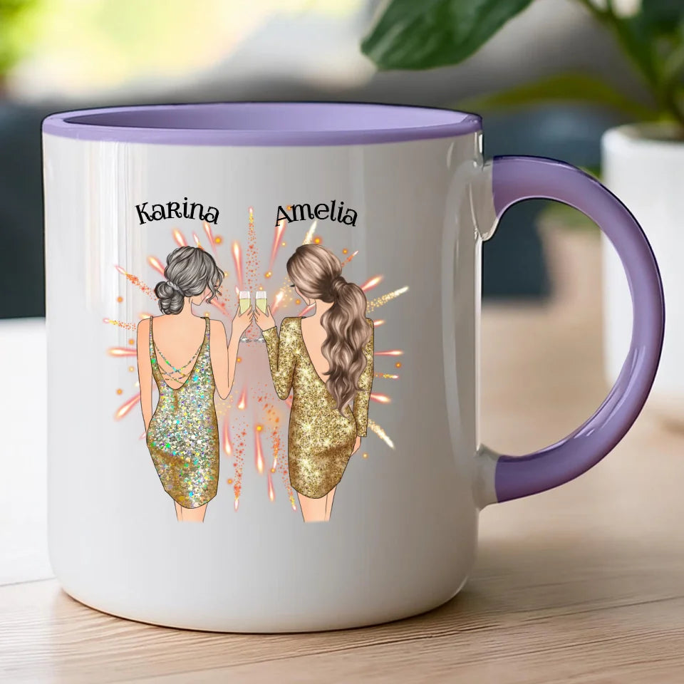 Kubek personalizowany dla przyjaciółek - sylwester #124