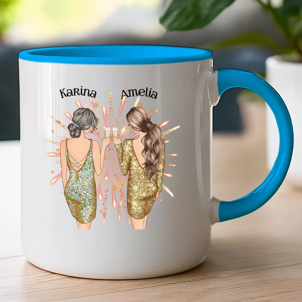 Kubek personalizowany dla przyjaciółek - sylwester #124