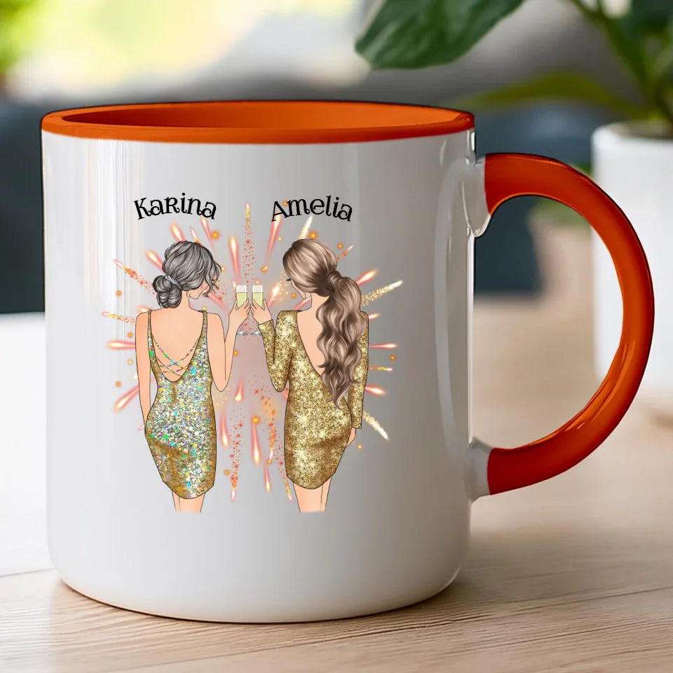Kubek personalizowany dla przyjaciółek - sylwester #124