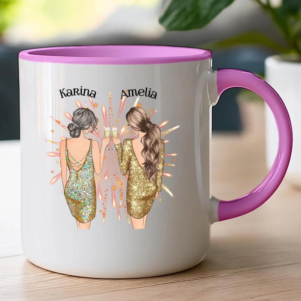 Kubek personalizowany dla przyjaciółek - sylwester #124