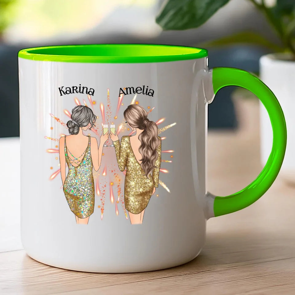 Kubek personalizowany dla przyjaciółek - sylwester #124