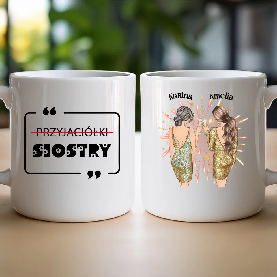 Kubek personalizowany dla przyjaciółek - sylwester #124