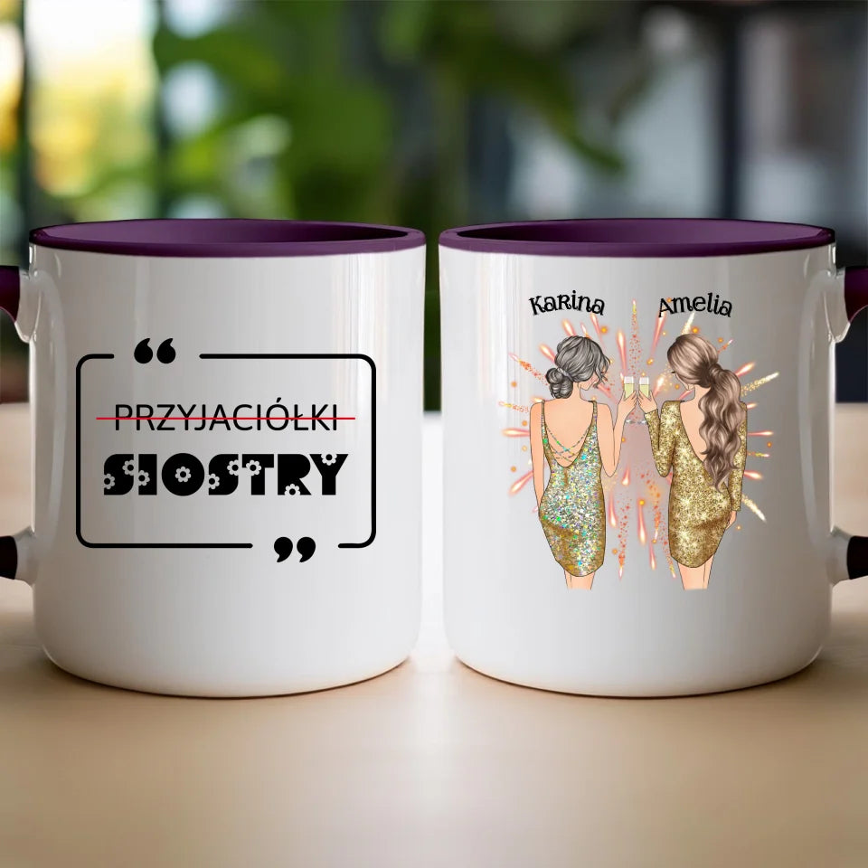 Kubek personalizowany dla przyjaciółek - sylwester #124