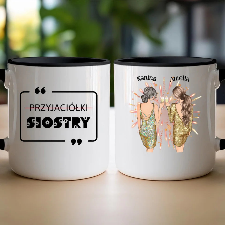 Kubek personalizowany dla przyjaciółek - sylwester #124