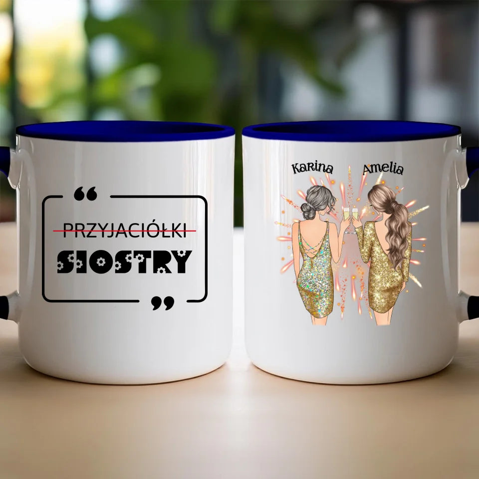 Kubek personalizowany dla przyjaciółek - sylwester #124