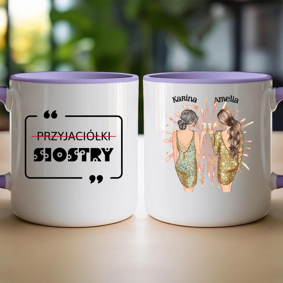 Kubek personalizowany dla przyjaciółek - sylwester #124