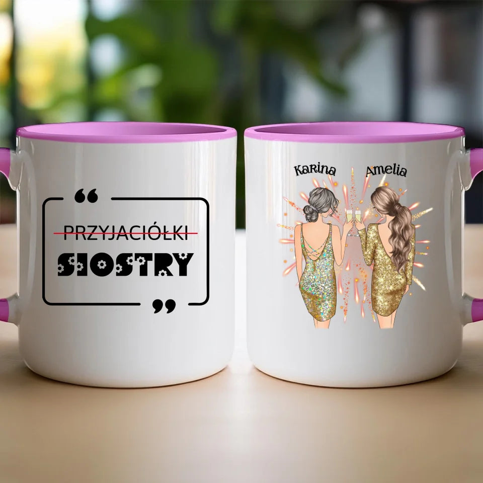 Kubek personalizowany dla przyjaciółek - sylwester #124