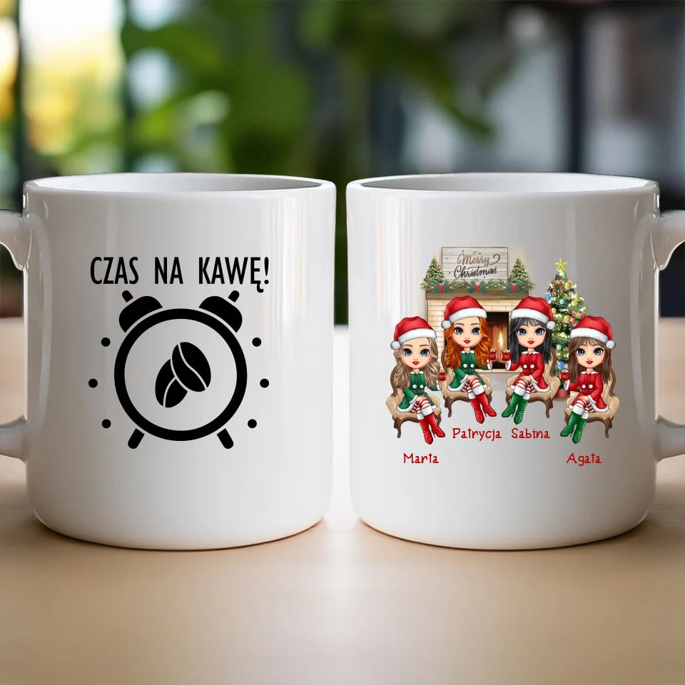 Kubek personalizowany świąteczny dla przyjaciółek #127