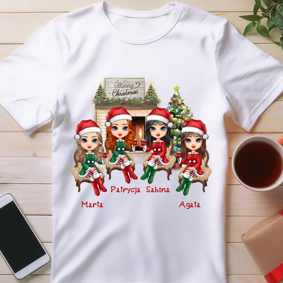 Koszulka personalizowana świąteczna dla przyjaciółek #127