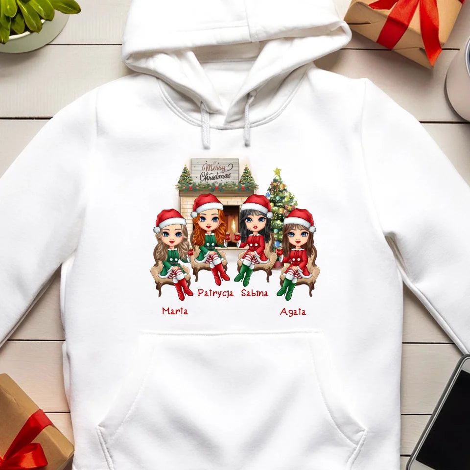 Bluza personalizowana świąteczna dla przyjaciółek #127