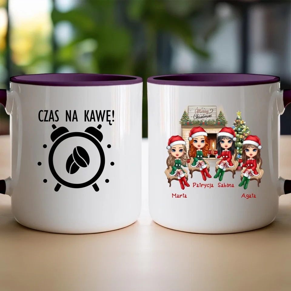 Kubek personalizowany świąteczny dla przyjaciółek #127