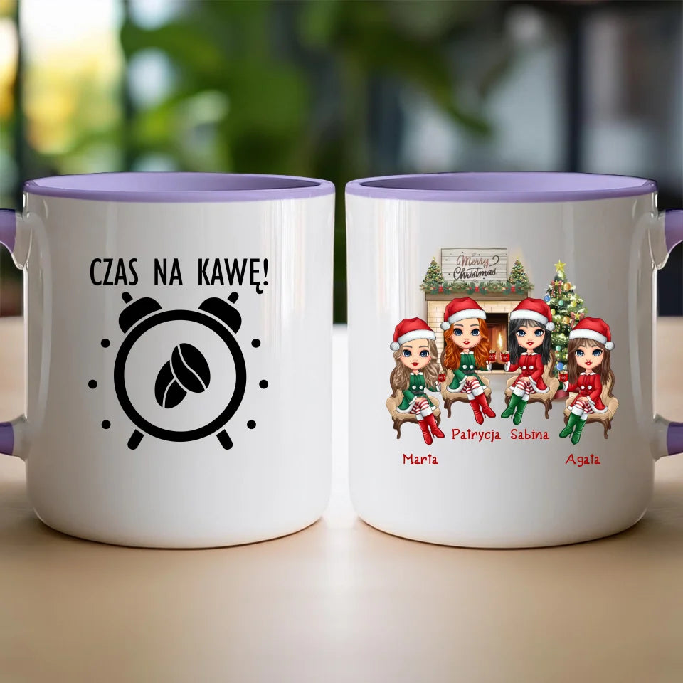 Kubek personalizowany świąteczny dla przyjaciółek #127