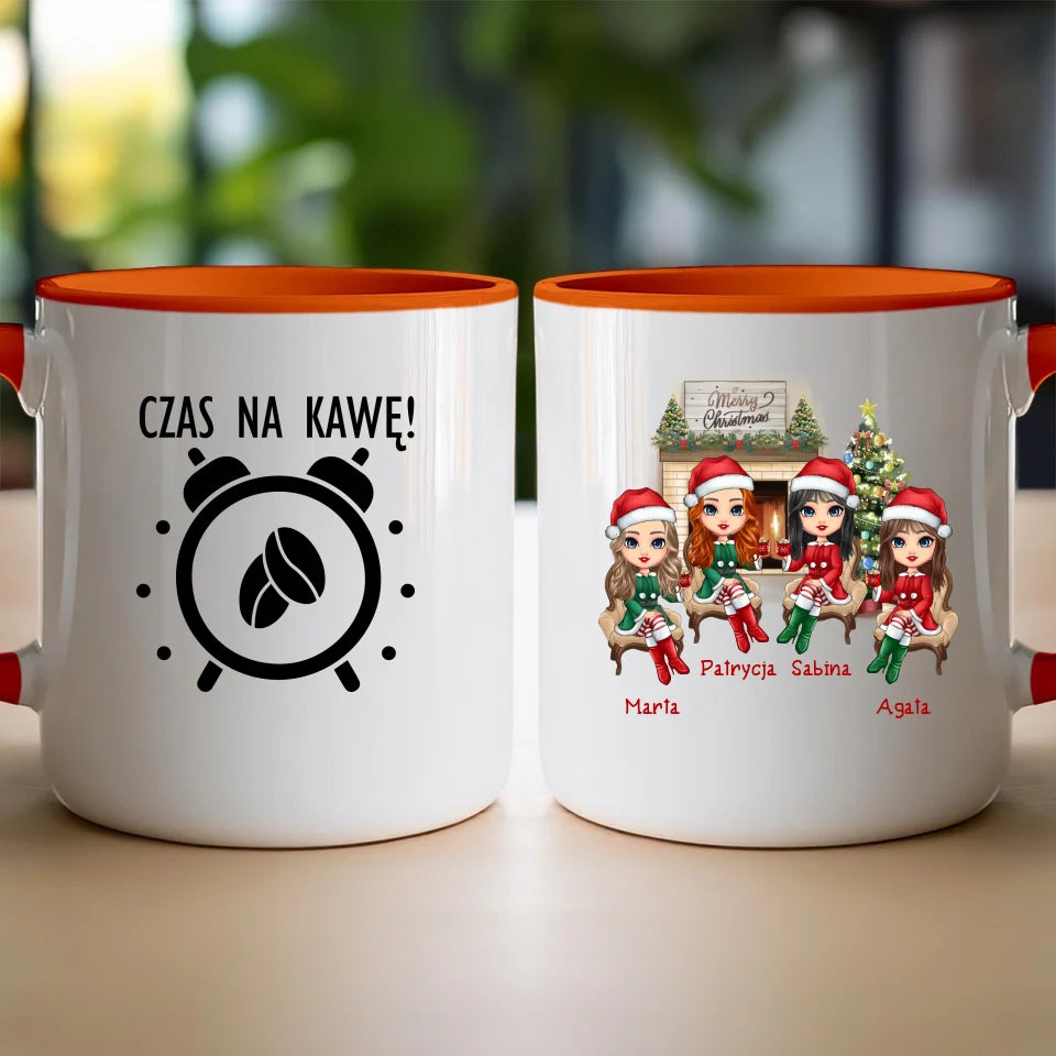 Kubek personalizowany świąteczny dla przyjaciółek #127