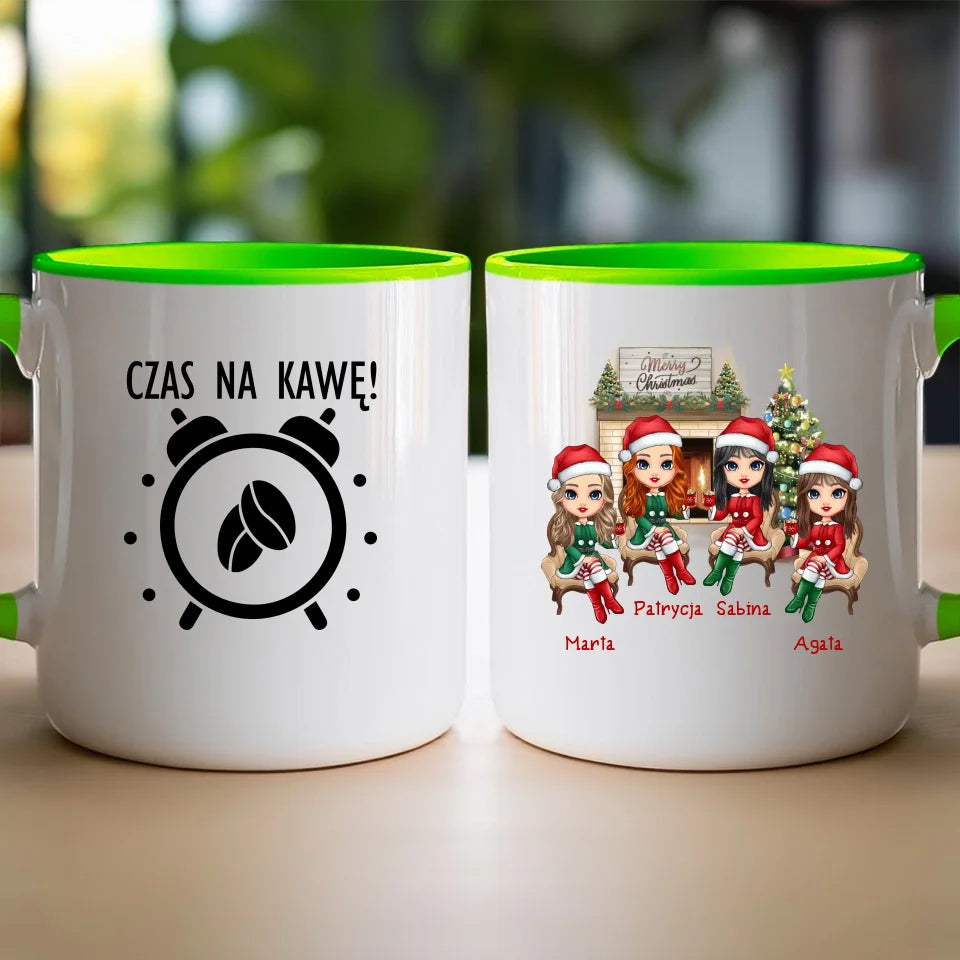 Kubek personalizowany świąteczny dla przyjaciółek #127