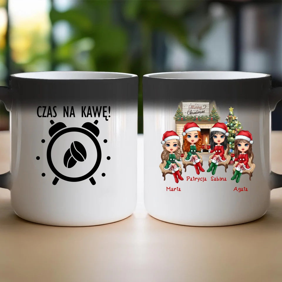 Kubek personalizowany świąteczny dla przyjaciółek #127