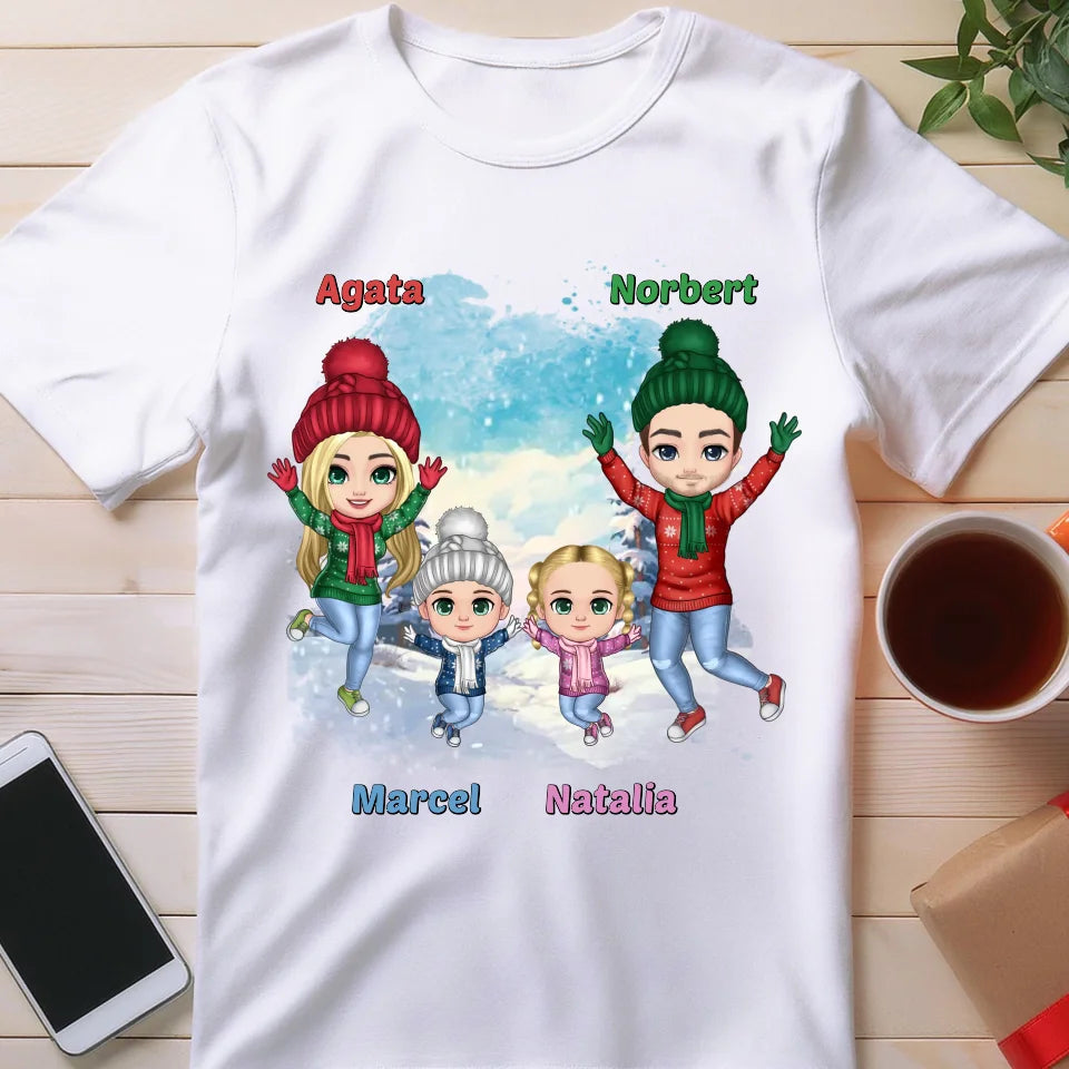 Koszulka personalizowana świąteczna dla rodziny #812