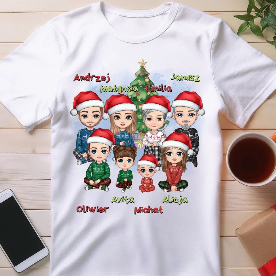 Koszulka personalizowana świąteczna dla rodziny #811