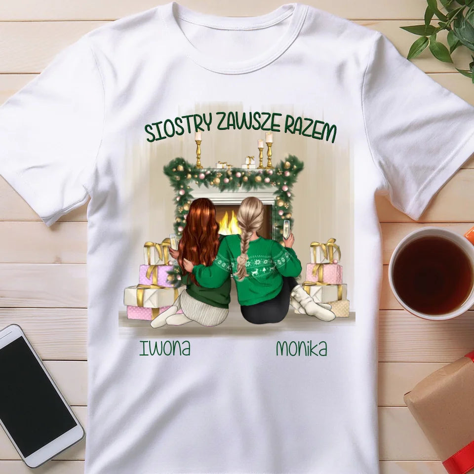 Koszulka personalizowana świąteczna dla siostry #1050
