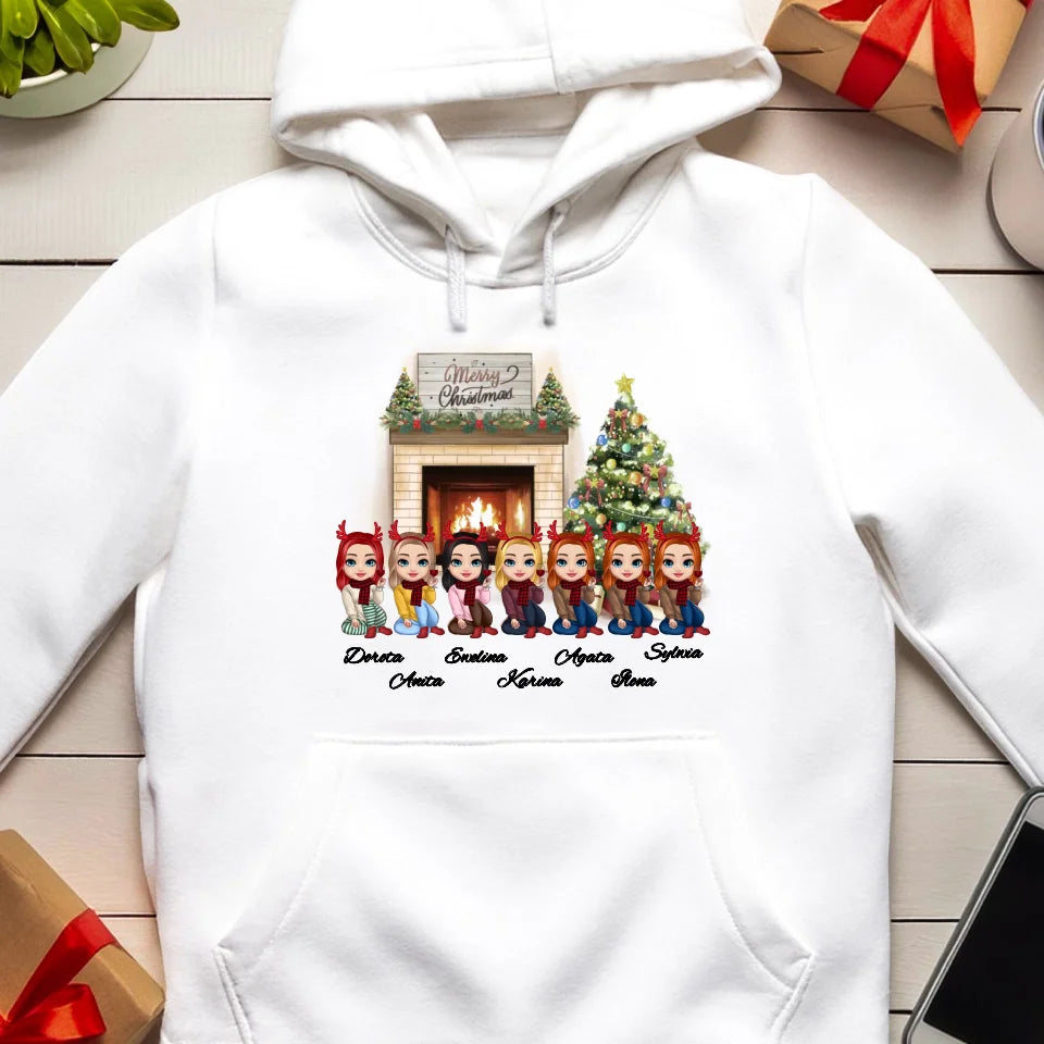 Bluza personalizowana świąteczna dla przyjaciółek świąteczna 1-7 osób #122
