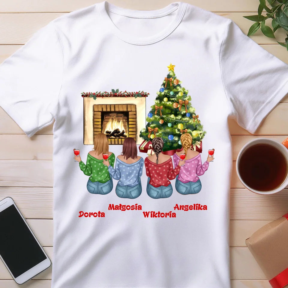 Koszulka personalizowana świąteczna dla przyjaciółek #129