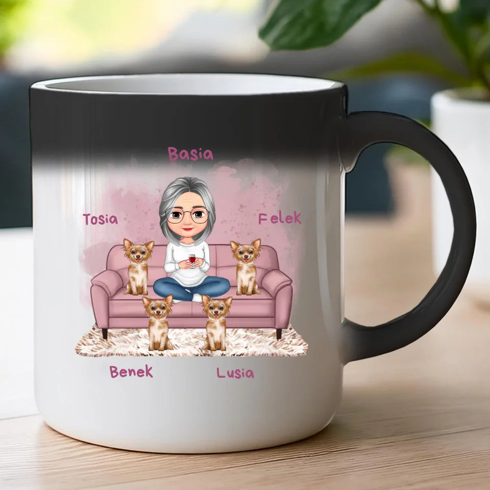 Kubek personalizowany dla babci - ze zwierzakami #240