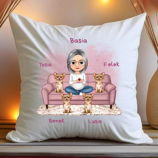 Poduszka personalizowana dla babci - ze zwierzakami #240