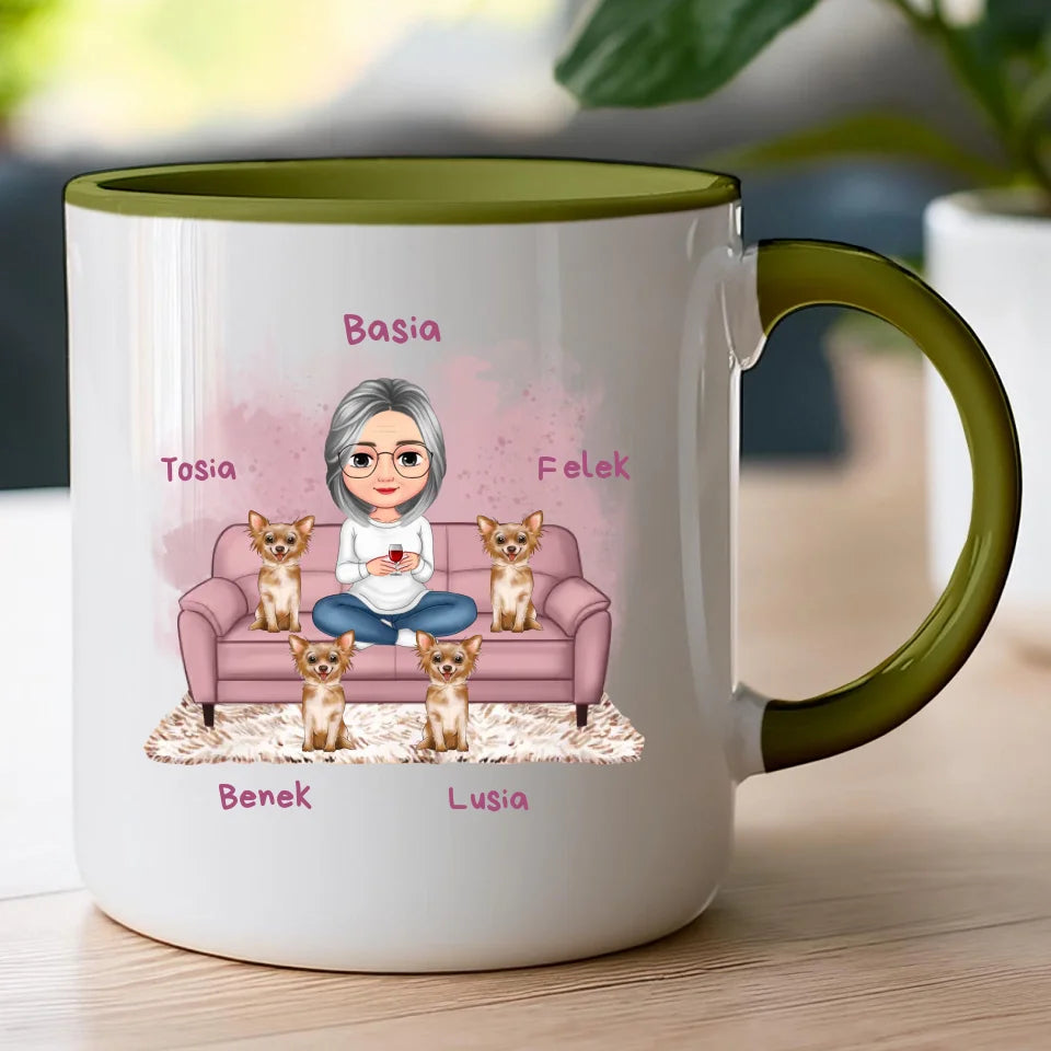 Kubek personalizowany dla babci - ze zwierzakami #240
