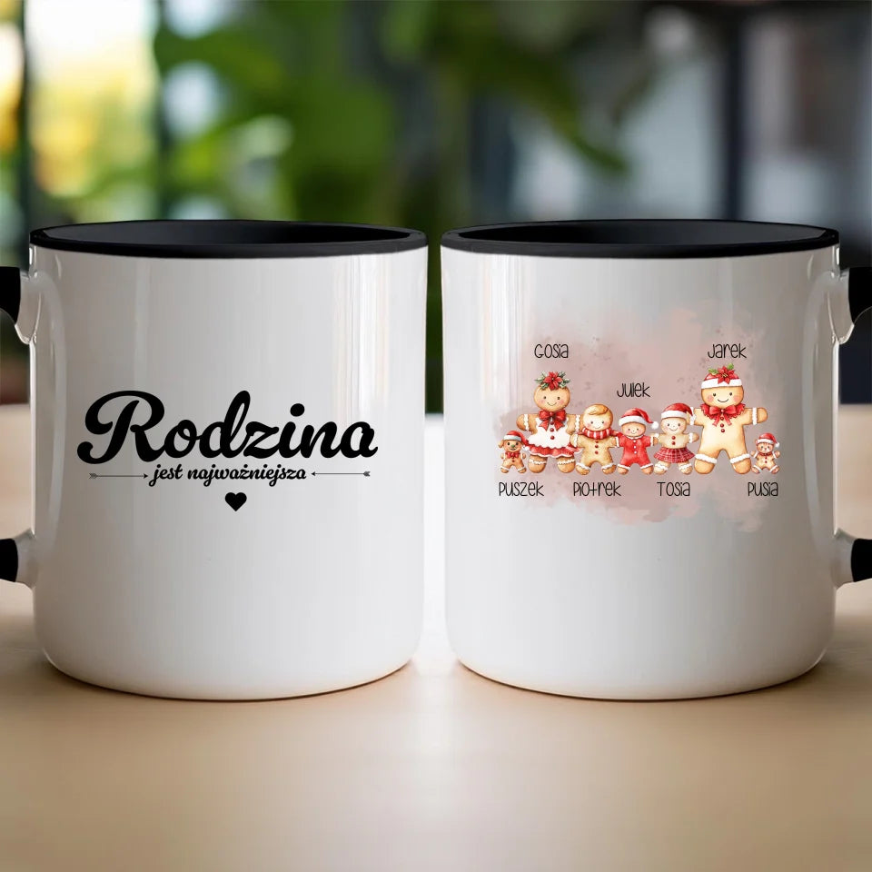 Kubek personalizowany świąteczny dla rodziny - ze zwierzakami #808