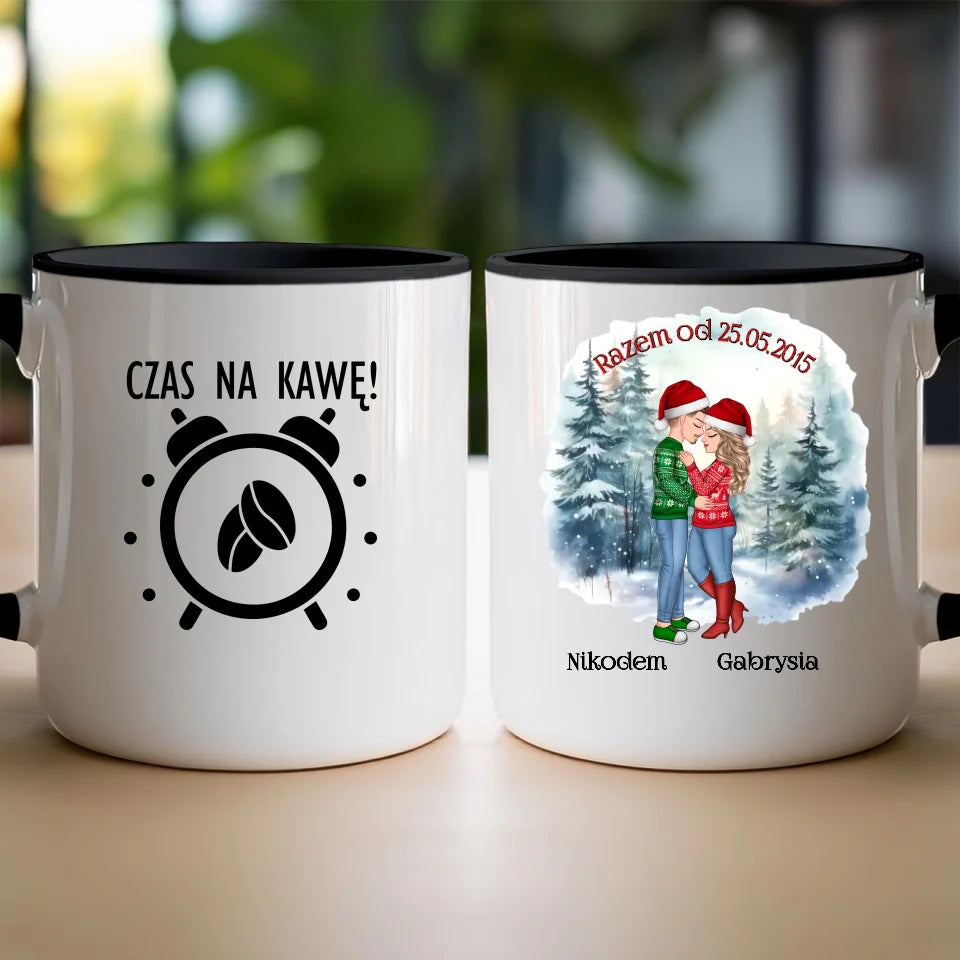 Kubek personalizowany świąteczny dla par #51
