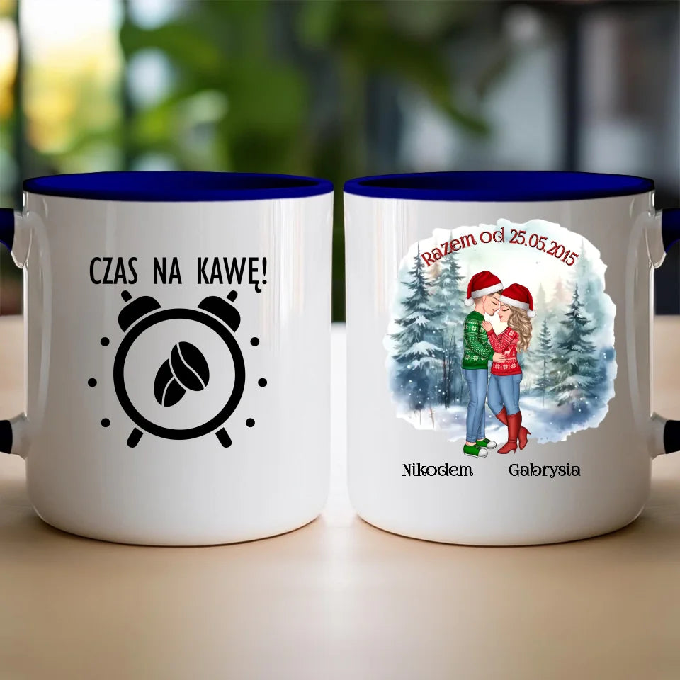 Kubek personalizowany świąteczny dla par #51