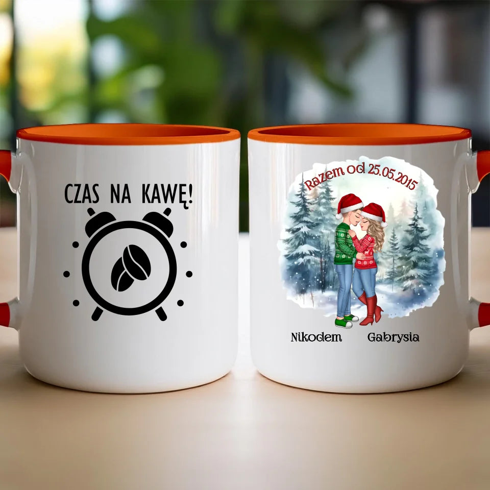 Kubek personalizowany świąteczny dla par #51