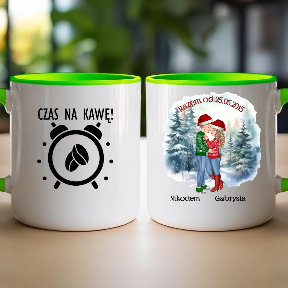 Kubek personalizowany świąteczny dla par #51