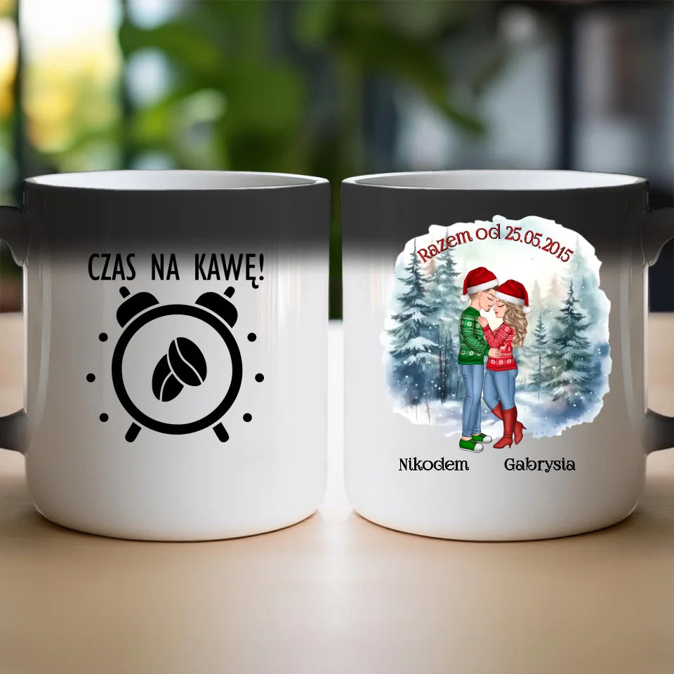 Kubek personalizowany świąteczny dla par #51