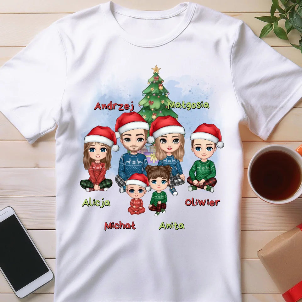 Koszulka personalizowana dla rodziny na święta #809