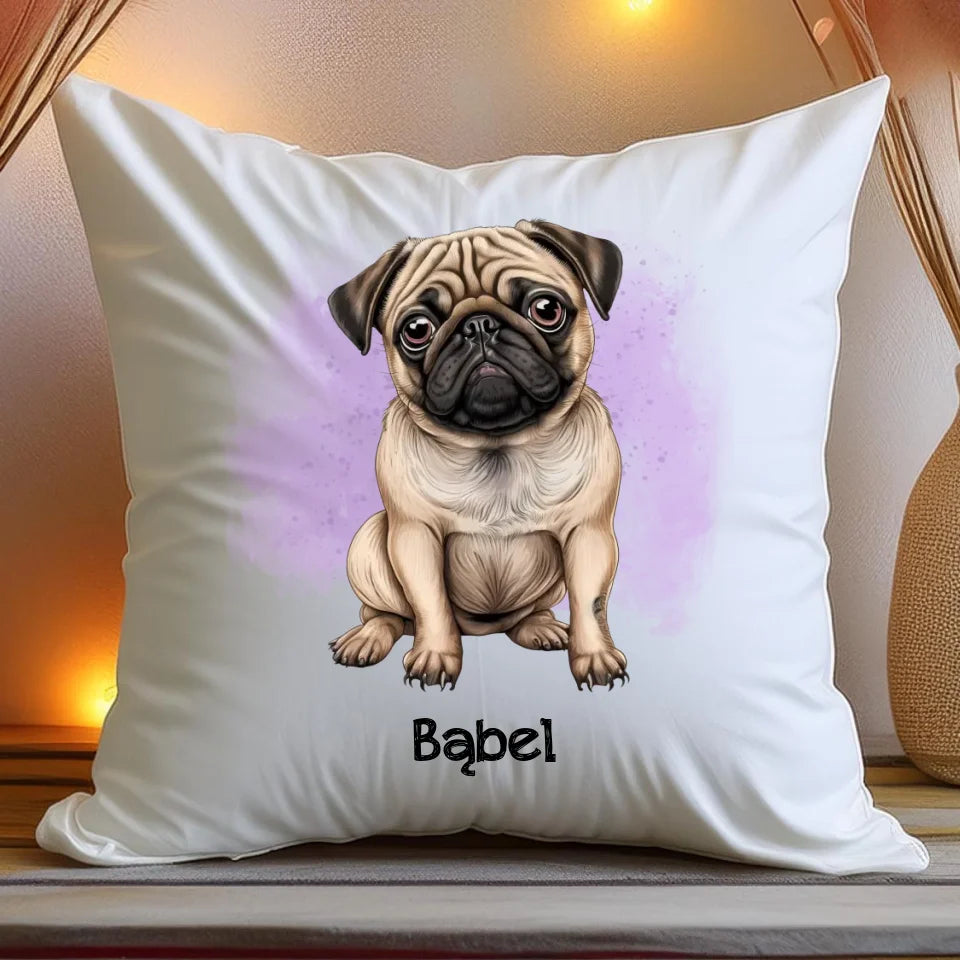Poduszka personalizowana z psem #42